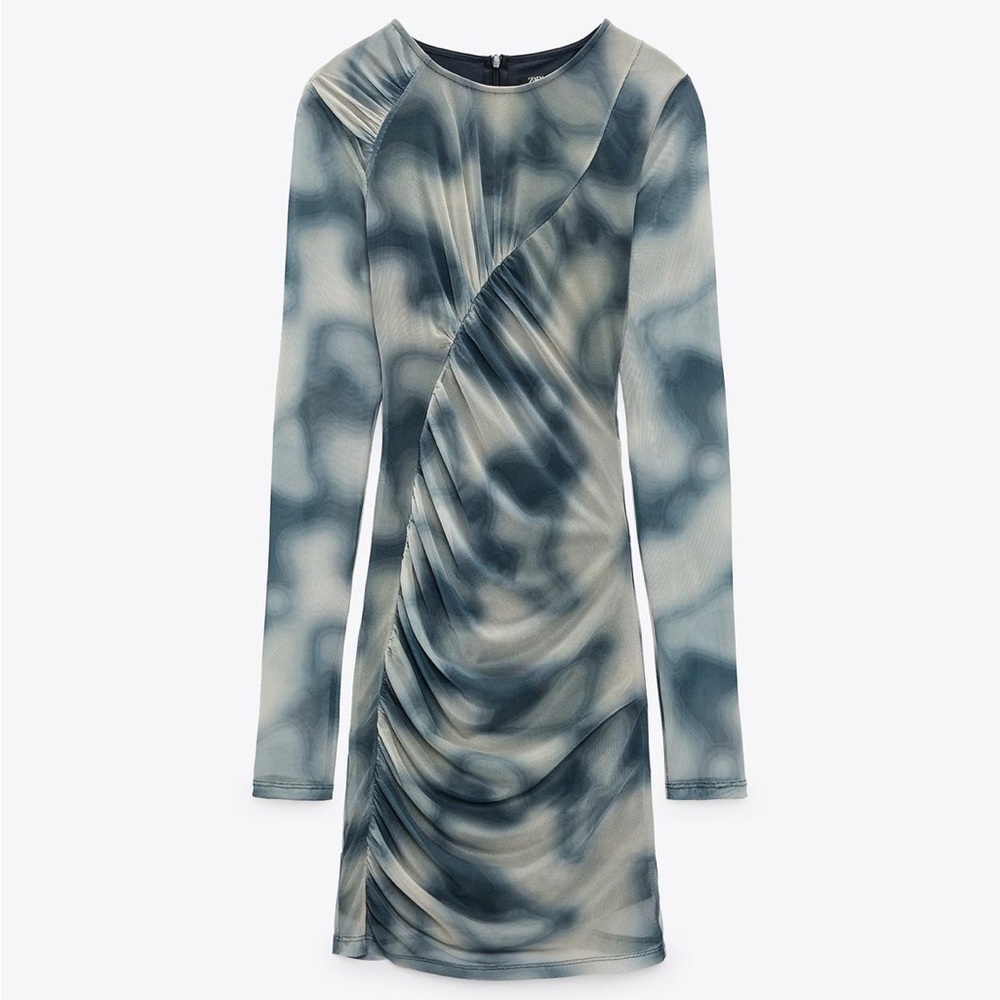 Zara printed Tulle Dress